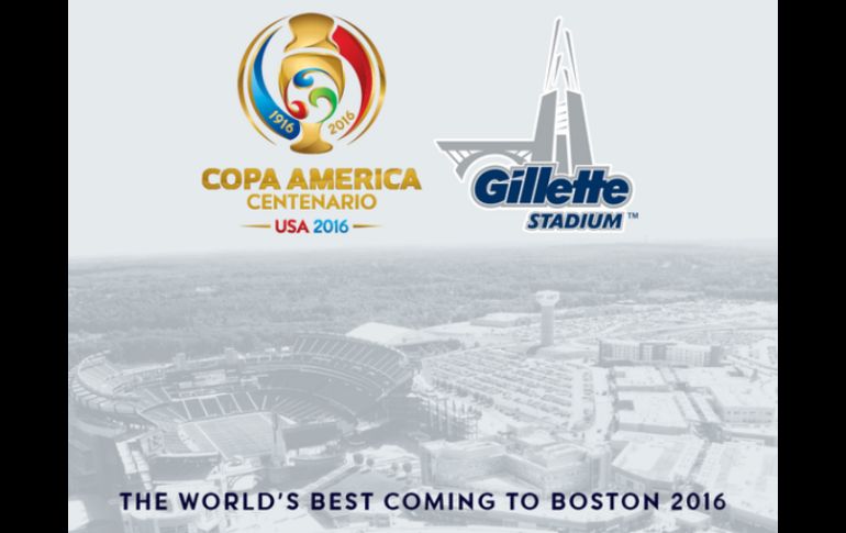 El Gillette Stadium de los Patriotas de Nueva Inglaterra será sede de algunos encuentros. TWITTER / @CA2016_sp