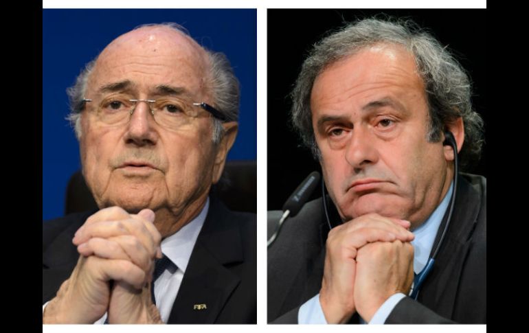 Blatter y Platini se han visto envueltos en escándalos de corrupción. AFP / ARCHIVO