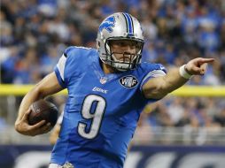 Matthew Stafford anotó el touchdown que significó la ventaja en una carrera de cinco yardas al comienzo del último cuarto. AP / P. Sancya