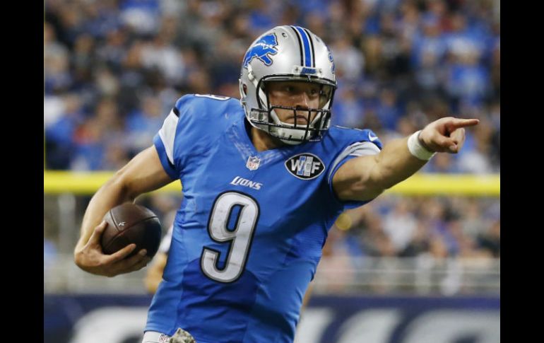 Matthew Stafford anotó el touchdown que significó la ventaja en una carrera de cinco yardas al comienzo del último cuarto. AP / P. Sancya