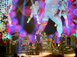 Coldplay tenía siete años sin ofrecer un número musical en la entrega de premios. AP / M. Sayles