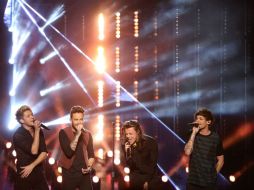 La banda se alzó con el mismo premio el año pasado como quinteto, con Zayn Malik. AP / M. Sayles