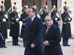 Cameron expresó su apoyo a los bombardeos franceses. AP / M. Euler