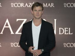 Hemsworth  bajó alrededor de siete kilos para darle a su personaje 'Owen Chase' el aspecto que requería. AP /  E. Verdugo