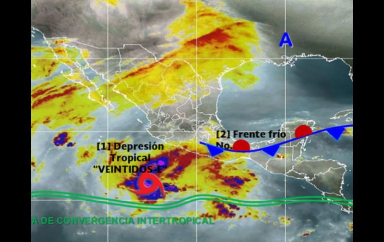 Se prevé que el ciclón toque tierra cerca de Altata, Sinaloa, el sábado. TWITTER / @conagua_clima