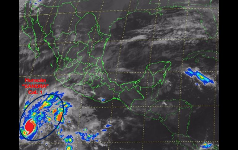 El fenómeno refuerza el potencial de lluvia en Jalisco, Colima, Michoacán y Guerrero. TWITTER / @Conagua_clima