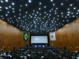 El ministerio de justicia de Brasil organizó una conferencia de prensa. EFE / A. Lacerda