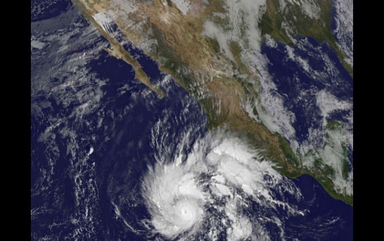 El huracán 'Sandra' evolucionó a la categoría 3 en la escala Saffir-Simpson. AFP / NASA/NOAA