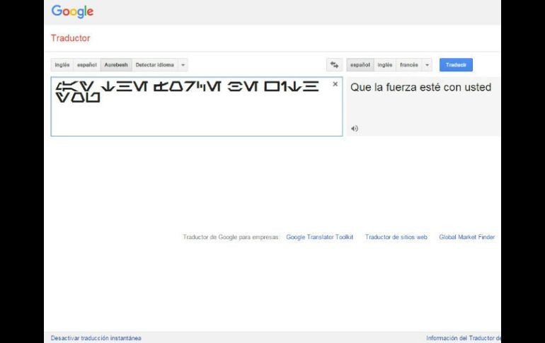 La publicación se suma a la estrategia de Google de formar parte del esperado estreno. ESPECIAL / Google Translate