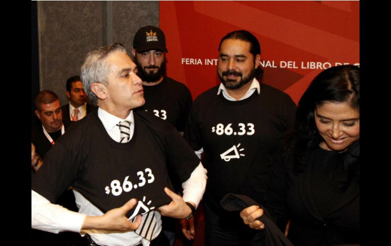 Mancera se puso la camisera '86.33', la próxima meta de recuperación salarial. NTX / J. Lira