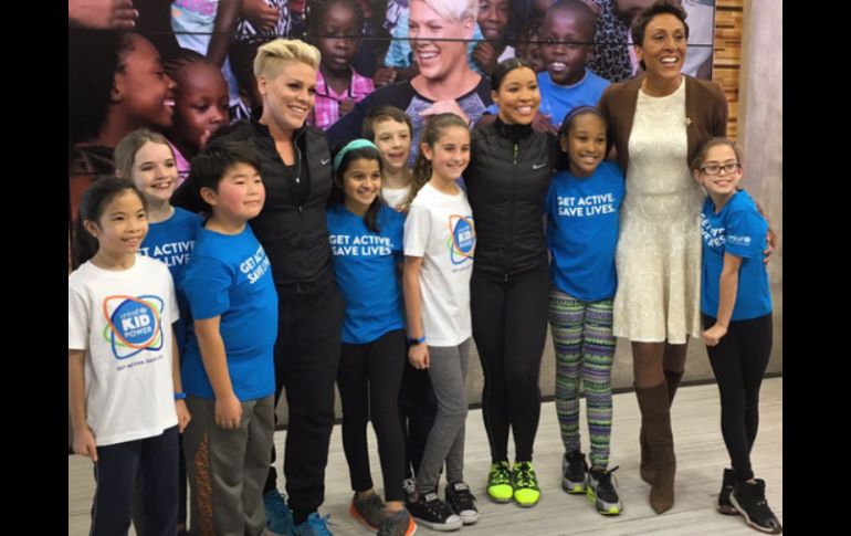 Pink es ahora la vocera nacional de la UNICEF Kid Power Band, una banda que promueve el ejercicio a través de una app interactiva. TWITTER / @JeanetteJenkins