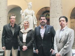 Marco Parisotto, Miryam Vachez, Álvaro Domingo y Alejandro Elizalde. EL INFORMADOR / R. Tamayo