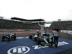 La joya del autódromo mexicano fue el Foro Sol, que fue el escenario de la premiación final. SUN / ARCHIVO