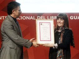 Al recibir el premio, relató el momento en el que se enteró de que era ganadora de tan distinguida presea. EL INFORMADOR / E. Barrera