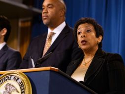 La fiscal general de EU, Loretta Lynch, hizo el anuncio. AFP / K. Lane