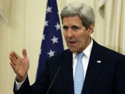 Kerry pasó unas horas en Atenas en el marco de una gira internacional. AP / T. Stavrakis