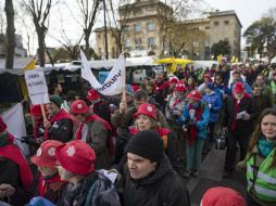 Montreuil. Inconformes se manifiestan en París a favor del clima. EFE / E. Laurent