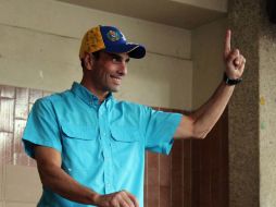 El líder opositor Henrique Capriles escribió en Twitter 'Los resultados son los esperados, Ganó Venezuela'. NTX / J. Cohen