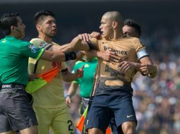 Verón es acusado de haber hecho comentarios racistas a los jugadores del América en el partido del pasado domingo. MEXSPORT / ARCHIVO