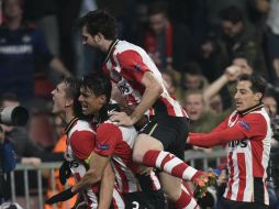 El PSV consiguió su primer boleto a octavos de Champions League desde la Temporada 2006-07, siendo el segundo del grupo B. AFP / J. Thys