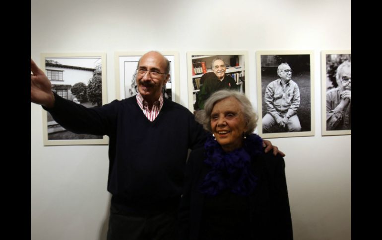 Elena Ponianowska dijo que Dimistros Yeros tuvo la fortuna de retratar a García Márquez como pocos lo hicieron. SUN / J. Reyes