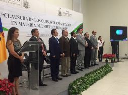 Este jueves se realizó la ceremonia para reconocer la primera capacitación de esta área en la Fiscalía. TWITTER / @ealmaguerr