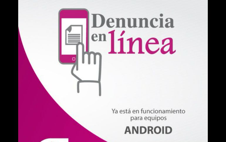 'Denuncia en Línea' ya está disponible para android. TWITTER / @FiscaliaJal