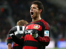 Javier ''Chicharito'' Hernández colabora con tres goles en el triunfo de su equipo, el Bayer Leverkusen. TWITTER / ‏@bayer04_es