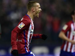 Al 66' el francés dio los tres puntos a los Colchoneros, que ahora comparten la cima de la tabla. AFP / J. Soriano