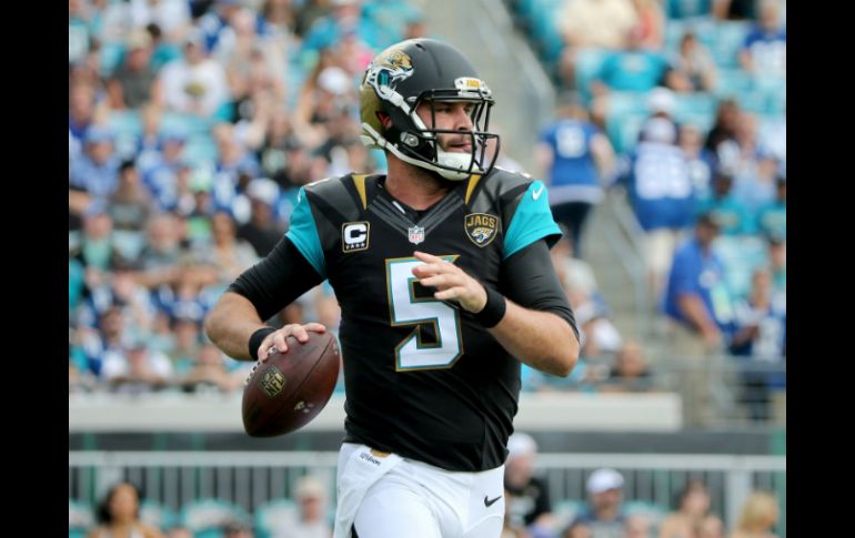 Blake Bortles completó tres envíos de anotación y logró otro touchdown en un acarreo. AFP / S. Greenwood