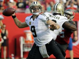 Drew Brees completó 31 de 41 pases para 312 yardas, sin intercepciones. AP / S. Nesius