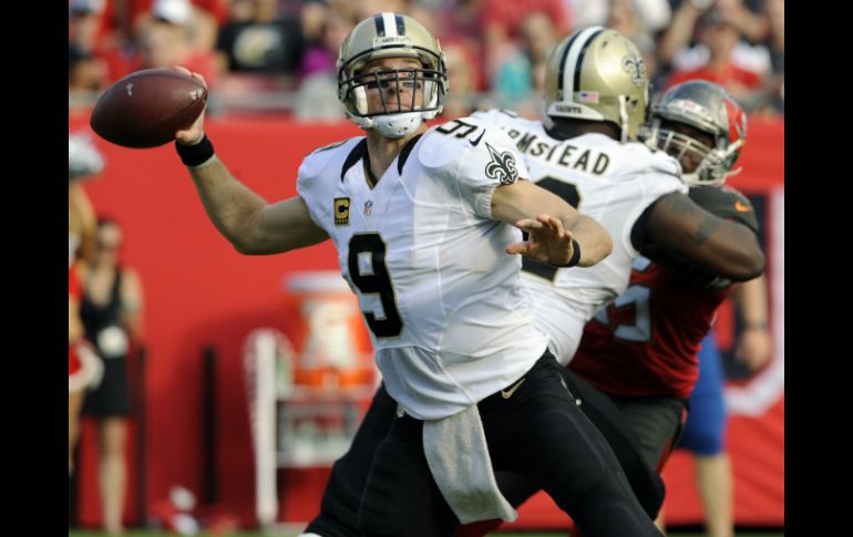 Drew Brees completó 31 de 41 pases para 312 yardas, sin intercepciones. AP / S. Nesius