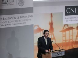 En el tercer concurso de la Ronda Uno, presidido por Juan Carlos Zepeda de la CNH, particparon 40 firmas. EFE / A. Cruz