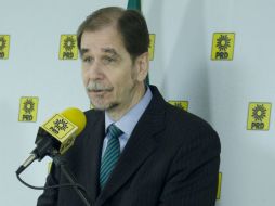 Agustín Basave, nuevo presidente nacional del PRD, reportó que él no tiene ingresos por el concepto de cargos públicos. SUN / ARCHIVO