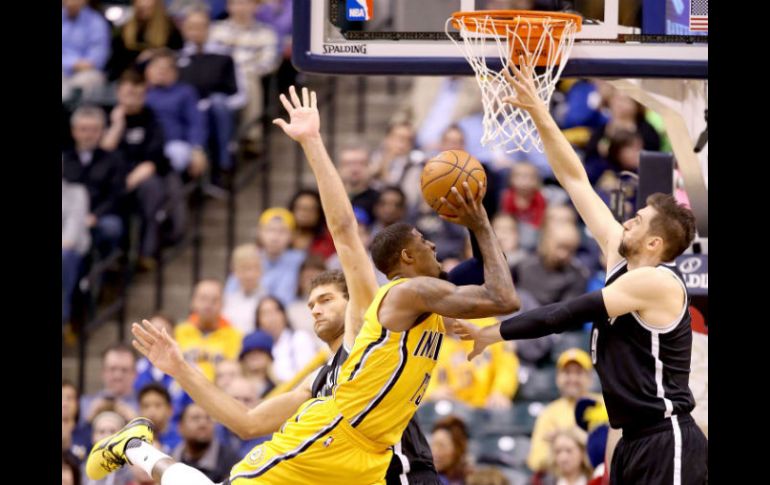 Paul George fue el máximo anotador de los Pacers con 23 puntos anoche ante los Nets. AFP / A. Lyons