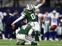 Randy Bullock (#8) se encargó de poner el marcador 19-16, a favor de los neyorquinos. AFP / R. Martínez