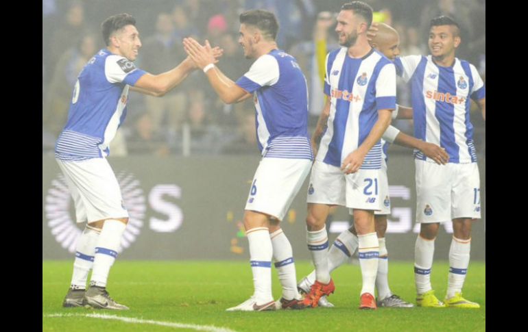 Herrera hizo una de las anotaciones en el partido. TWITTER / @FCPorto