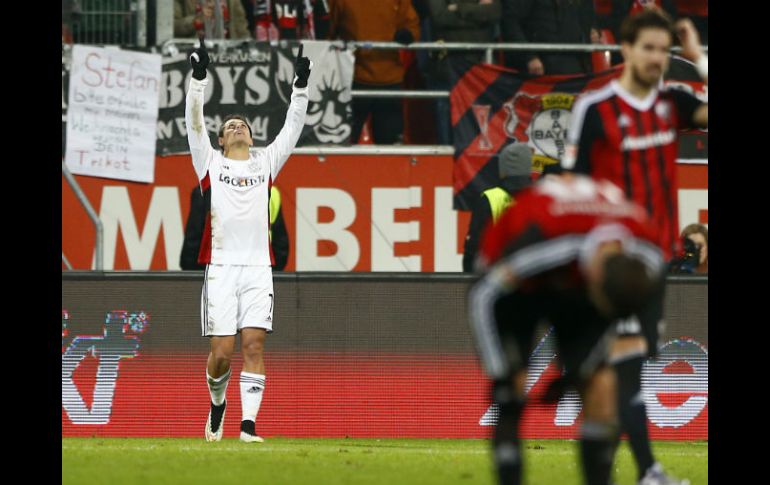 Gracias a los goles de Javier, el Bayer descansará con altas expectativas. AP / M. Schrader