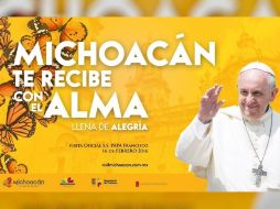 El Papa Francisco visitará el estado el próximo 16 de febrero de 2016. TWITTER / @turismo_mich