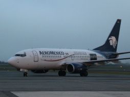 Aeroméxico asegura que los pasajeros ya fueron reubicados en otro vuelo. NTX / ARCHIVO