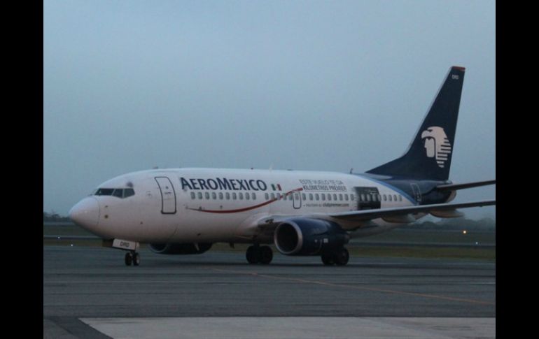 Aeroméxico asegura que los pasajeros ya fueron reubicados en otro vuelo. NTX / ARCHIVO