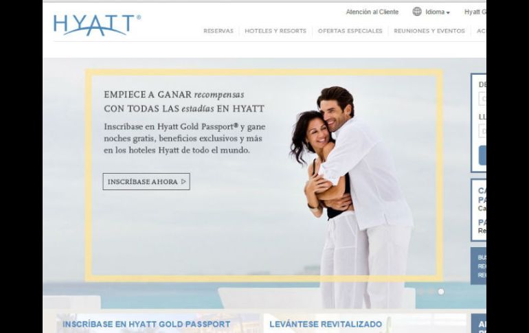 La empresa recomienda a sus huéspedes que revisen sus estados de cuenta de las tarjetas. ESPECIAL / www.hyatt.com