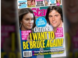 El sentir de Caitlyn Jenner sobre su tranformación fue la portada de la revista Star. TWITTER / @Star_News