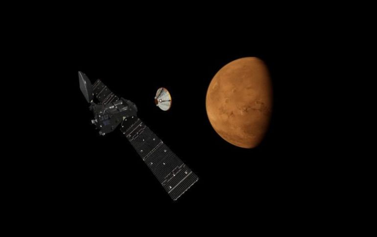 El cohete Protón-M transportará un pequeño robot que recogerá tierra y averiguará si el planeta vecino pudo albergar vida. TWITTER / @ESA_Exomars