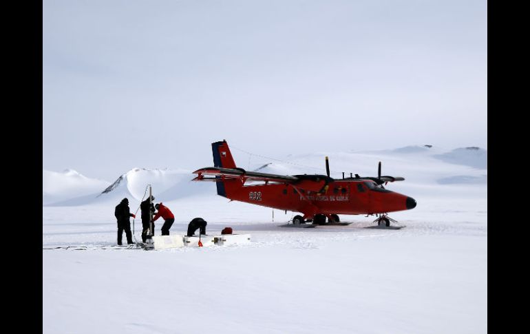 El paraje en el que se sitúa el campamento base de la Estación Polar Científica. EFE / F. Trueba