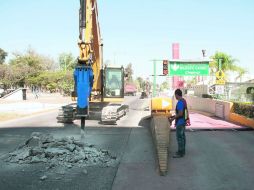 Las obras en López Mateos deberán concluir en un mes. ESPECIAL /