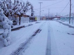 Treinta municipios chihuahuenses presenciaron nevadas durante el sábado en la tarde y la madrugada del domingo. NTX / ESPECIAL