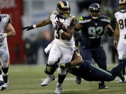 Todd Gurley hizo una anotación en un acarreo de dos yardas cuando quedaban casi once minutos y con ello ganaron. AP / J. Froschauer