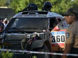 Guo Meiling, cuyo automóvil fue causante del incidente, es la primera conductora china en participar en el rally. AFP / F. Fife