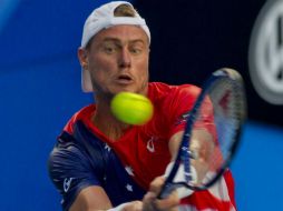 Lleyton Hewitt colgará la raqueta a finales de enero. AFP / T. Ashby